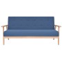 Juego de sofás de tela de 3 piezas color azul de , Sofás - Ref: Foro24-274915, Precio: 668,10 €, Descuento: %