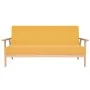 Juego de sofás de tela de 2 piezas color amarillo de , Sofás - Ref: Foro24-274917, Precio: 383,03 €, Descuento: %