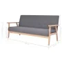 Juego de sofás de 3 piezas tela gris oscuro de , Sofás - Ref: Foro24-279145, Precio: 626,94 €, Descuento: %