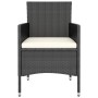 Juego de silla de jardín y taburete 4 piezas ratán PE negro de , Sillas de jardín - Ref: Foro24-310610, Precio: 196,93 €, Des...