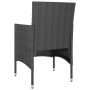 Juego de silla de jardín y taburete 4 piezas ratán PE negro de , Sillas de jardín - Ref: Foro24-310610, Precio: 196,93 €, Des...