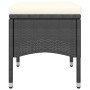 Juego de silla de jardín y taburete 4 piezas ratán PE negro de , Sillas de jardín - Ref: Foro24-310610, Precio: 196,93 €, Des...