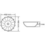Lavabo 46x17 cm cerámica blanco de vidaXL, Lavabos - Ref: Foro24-143921, Precio: 71,29 €, Descuento: %