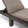 Keter Tumbona con cojín Daytona marrón de , Tumbonas - Ref: Foro24-441307, Precio: 148,32 €, Descuento: %