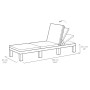 Keter Tumbona con cojín Daytona marrón de , Tumbonas - Ref: Foro24-441307, Precio: 148,32 €, Descuento: %
