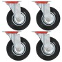 Ruedas giratorias 4 unidades 125 mm de vidaXL, Manipulación de materiales - Ref: Foro24-143448, Precio: 36,46 €, Descuento: %