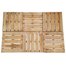 Baldosas de porche 6 unidades madera marrón 50x50 cm de vidaXL, Suelos y moquetas - Ref: Foro24-44947, Precio: 68,97 €, Descu...