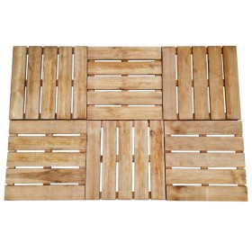 Baldosas de porche 6 unidades madera marrón 50x50 cm de vidaXL, Suelos y moquetas - Ref: Foro24-44947, Precio: 70,13 €, Descu...