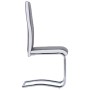 Sillas voladizas de comedor 4 unidades cuero sintético gris de , Sillas de comedor - Ref: Foro24-281726, Precio: 271,46 €, De...