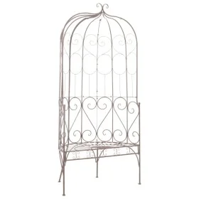 Banco de jardín metal marrón envejecido 95 cm de vidaXL, Bancos de jardín - Ref: Foro24-45433, Precio: 261,24 €, Descuento: %