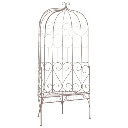 Banco de jardín metal marrón envejecido 95 cm de vidaXL, Bancos de jardín - Ref: Foro24-45433, Precio: 261,24 €, Descuento: %