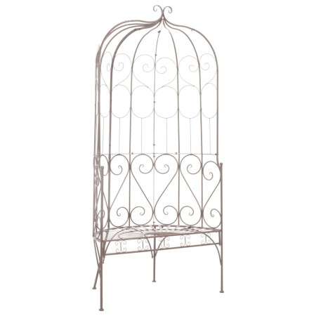 Banco de jardín metal marrón envejecido 95 cm de vidaXL, Bancos de jardín - Ref: Foro24-45433, Precio: 259,07 €, Descuento: %