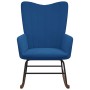 Silla mecedora de terciopelo azul de , Mecedoras - Ref: Foro24-327753, Precio: 111,25 €, Descuento: %