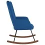 Silla mecedora de terciopelo azul de , Mecedoras - Ref: Foro24-327753, Precio: 109,59 €, Descuento: %