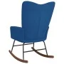 Silla mecedora de terciopelo azul de , Mecedoras - Ref: Foro24-327753, Precio: 109,59 €, Descuento: %