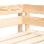 Sofá de esquina de palets de jardín madera de pino impregnada de , Sofás modulares de exterior - Ref: Foro24-3066604, Precio:...