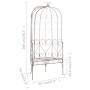 Banco de jardín metal marrón envejecido 95 cm de vidaXL, Bancos de jardín - Ref: Foro24-45433, Precio: 259,07 €, Descuento: %