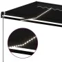 Toldo retráctil manual con luz LED gris antracita 500x350 cm de , Toldos - Ref: Foro24-3069224, Precio: 511,41 €, Descuento: %