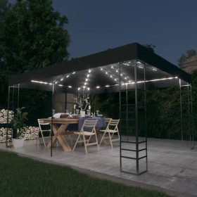 Cenador con tira de luces LED gris antracita 3x4 m de , Carpas y cenadores - Ref: Foro24-3070308, Precio: 273,52 €, Descuento: %