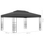 Cenador con tira de luces LED gris antracita 3x4 m de , Carpas y cenadores - Ref: Foro24-3070308, Precio: 273,52 €, Descuento: %
