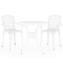 Mesa y sillas de bistró 3 piezas aluminio fundido blanco de , Conjuntos de jardín - Ref: Foro24-3070582, Precio: 430,02 €, De...