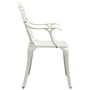 Mesa y sillas de bistró 3 piezas aluminio fundido blanco de , Conjuntos de jardín - Ref: Foro24-3070582, Precio: 430,02 €, De...