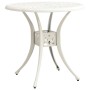 Mesa y sillas de bistró 3 piezas aluminio fundido blanco de , Conjuntos de jardín - Ref: Foro24-3070582, Precio: 430,02 €, De...