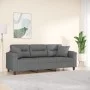 3-seater sofa with dark gray microfiber fabric cushions 180 cm by , Sofas - Ref: Foro24-3200979, Price: 330,55 €, Discount: %