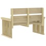 Juego de comedor de jardín 3 piezas madera de pino impregnada de , Conjuntos de jardín - Ref: Foro24-3096616, Precio: 371,06 ...