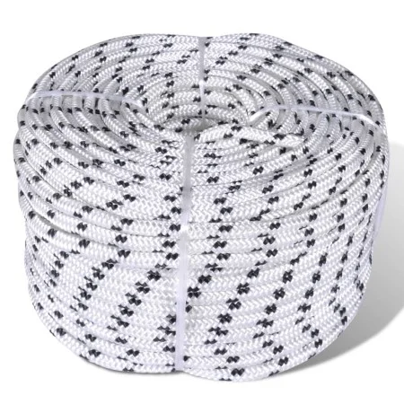 Polyester braided rope 10 mm 250 mm white by vidaXL, Ropes and metal cords - Ref: Foro24-143793, Price: 112,68 €, Discount: %