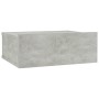 Mesita de noche flotante contrachapada gris hormigón 40x30x15cm de vidaXL, Mesitas de noche - Ref: Foro24-800314, Precio: 25,...