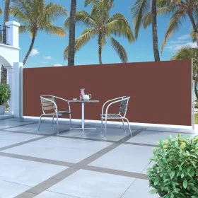Toldo lateral retráctil 160x500 cm marrón de vidaXL, Sombrillas - Ref: Foro24-45465, Precio: 84,64 €, Descuento: %