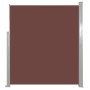 Toldo lateral retráctil 160x500 cm marrón de vidaXL, Sombrillas - Ref: Foro24-45465, Precio: 85,72 €, Descuento: %