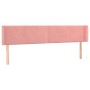 Cabecero de terciopelo rosa 163x16x78/88 cm de , Cabeceros y pies de cama - Ref: Foro24-3118687, Precio: 67,13 €, Descuento: %