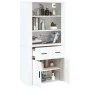 Hohes weißes Sideboard aus Sperrholz von , Sideboards - Ref: Foro24-3185375, Preis: 149,29 €, Rabatt: %
