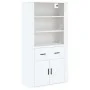 Hohes weißes Sideboard aus Sperrholz von , Sideboards - Ref: Foro24-3185375, Preis: 149,29 €, Rabatt: %