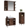 Set de muebles baño 3 pzas madera contrachapada roble ahumado de , Muebles de baño - Ref: Foro24-3187609, Precio: 161,68 €, D...