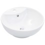 Lavabo con rebosadero 46,5x18 cm cerámica blanco de vidaXL, Lavabos - Ref: Foro24-143903, Precio: 73,16 €, Descuento: %