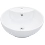Lavabo con rebosadero 46,5x18 cm cerámica blanco de vidaXL, Lavabos - Ref: Foro24-143903, Precio: 73,16 €, Descuento: %