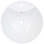 Lavabo con rebosadero 46,5x18 cm cerámica blanco de vidaXL, Lavabos - Ref: Foro24-143903, Precio: 73,16 €, Descuento: %