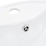 Lavabo con rebosadero 46,5x18 cm cerámica blanco de vidaXL, Lavabos - Ref: Foro24-143903, Precio: 73,16 €, Descuento: %