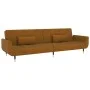 Sofá cama de 2 plazas con dos cojines terciopelo marrón de , Sofás - Ref: Foro24-337590, Precio: 285,23 €, Descuento: %