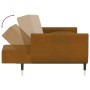 Sofá cama de 2 plazas con dos cojines terciopelo marrón de , Sofás - Ref: Foro24-337590, Precio: 308,60 €, Descuento: %