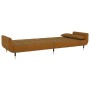 Sofá cama de 2 plazas con dos cojines terciopelo marrón de , Sofás - Ref: Foro24-337590, Precio: 308,60 €, Descuento: %