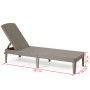 Keter Tumbona Jaipur color capuchino 235163 de , Tumbonas - Ref: Foro24-420018, Precio: 90,21 €, Descuento: %
