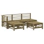 Juego de sofás de jardín 5 piezas madera de pino impregnada de , Conjuntos de jardín - Ref: Foro24-3186563, Precio: 281,75 €,...