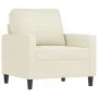 Cream velvet 3-piece sofa set with cushions by , Sofas - Ref: Foro24-3201484, Price: 707,95 €, Discount: %