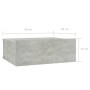 Mesita de noche flotante contrachapada gris hormigón 40x30x15cm de vidaXL, Mesitas de noche - Ref: Foro24-800314, Precio: 25,...