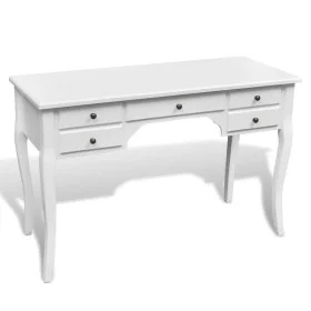 Escritorio francés de madera con patas curvadas y 5 cajones de , Escritorios - Ref: Foro24-241734, Precio: 236,25 €, Descuent...