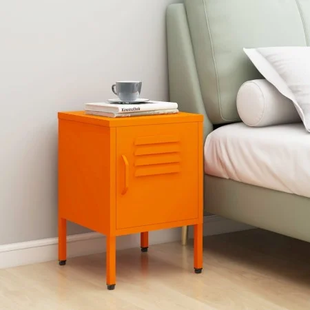 Nachttisch aus orangefarbenem Stahl, 35 x 35 x 51 cm von , Nachttische - Ref: Foro24-336210, Preis: 73,48 €, Rabatt: %